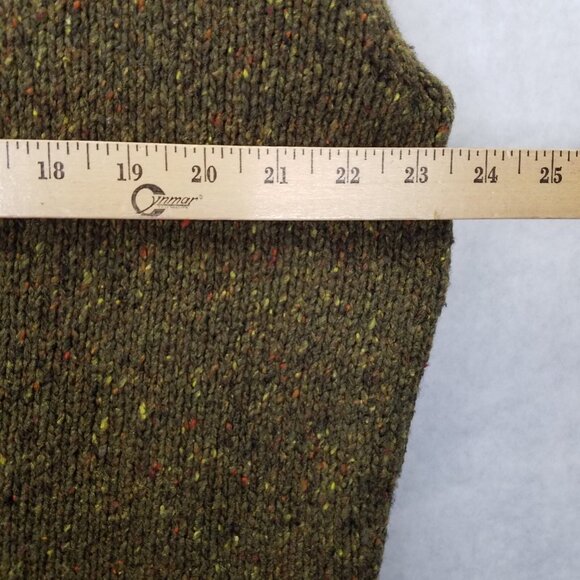 Sundance Full Zip Sweater Women's S Speckled Green Lambs Wool Cardigan Oversized - Picture 16 of 16